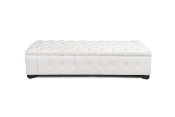 AMA banqueta chesterfield blanco